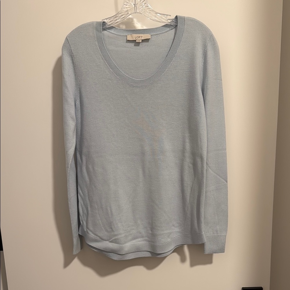 LOFT Sky Blue Lightweight Sweater